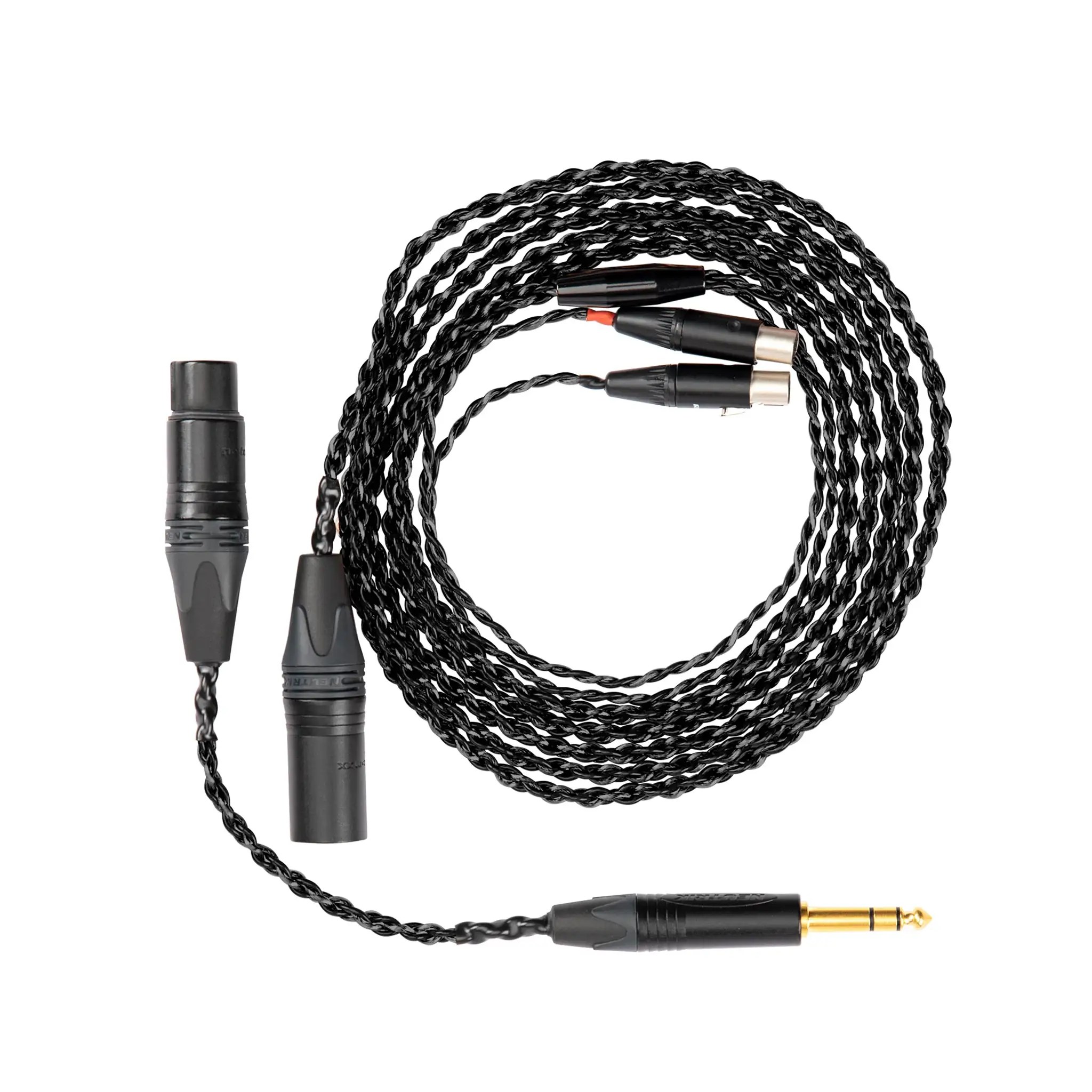 Audeze MiniXLR to 4pin XLR w/ 6.3mm Adapter for LCD Bloom Audio