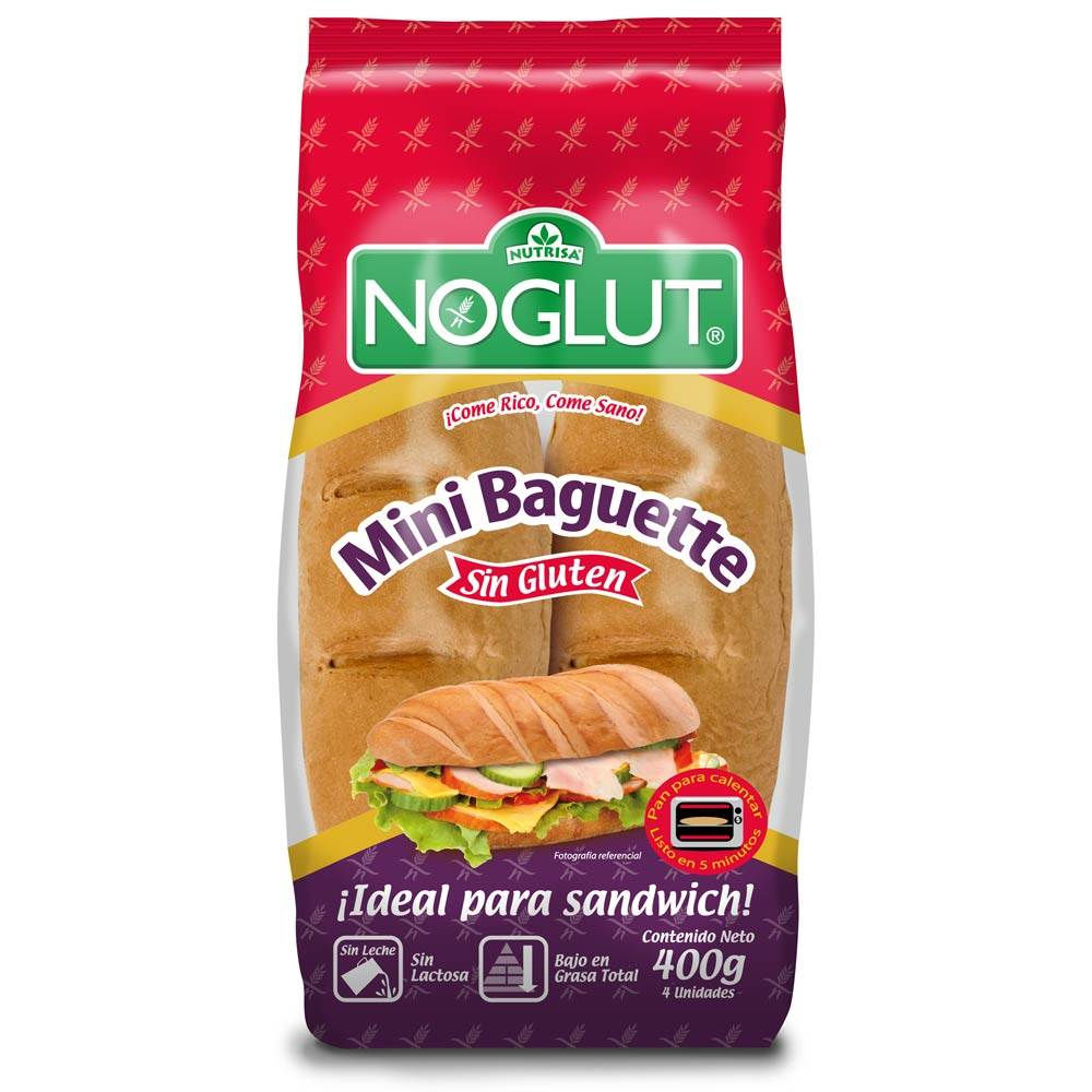 Pan Sin Gluten Noglut Molde Integral Bolsa 480 gr x 10 bloomberry.cl