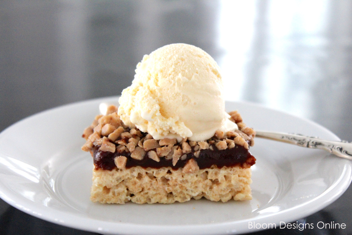 Peanut Butter Fudge Krispie Sundae Bloom Designs