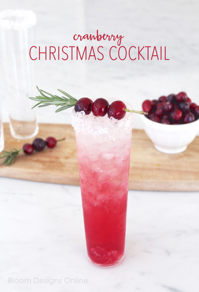 Cranberry Christmas Cocktail Bloom Designs