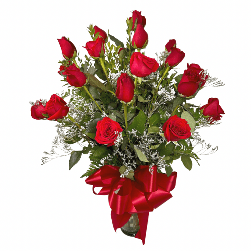 Two dozen red roses Bloomers Boutique & Floral Designs