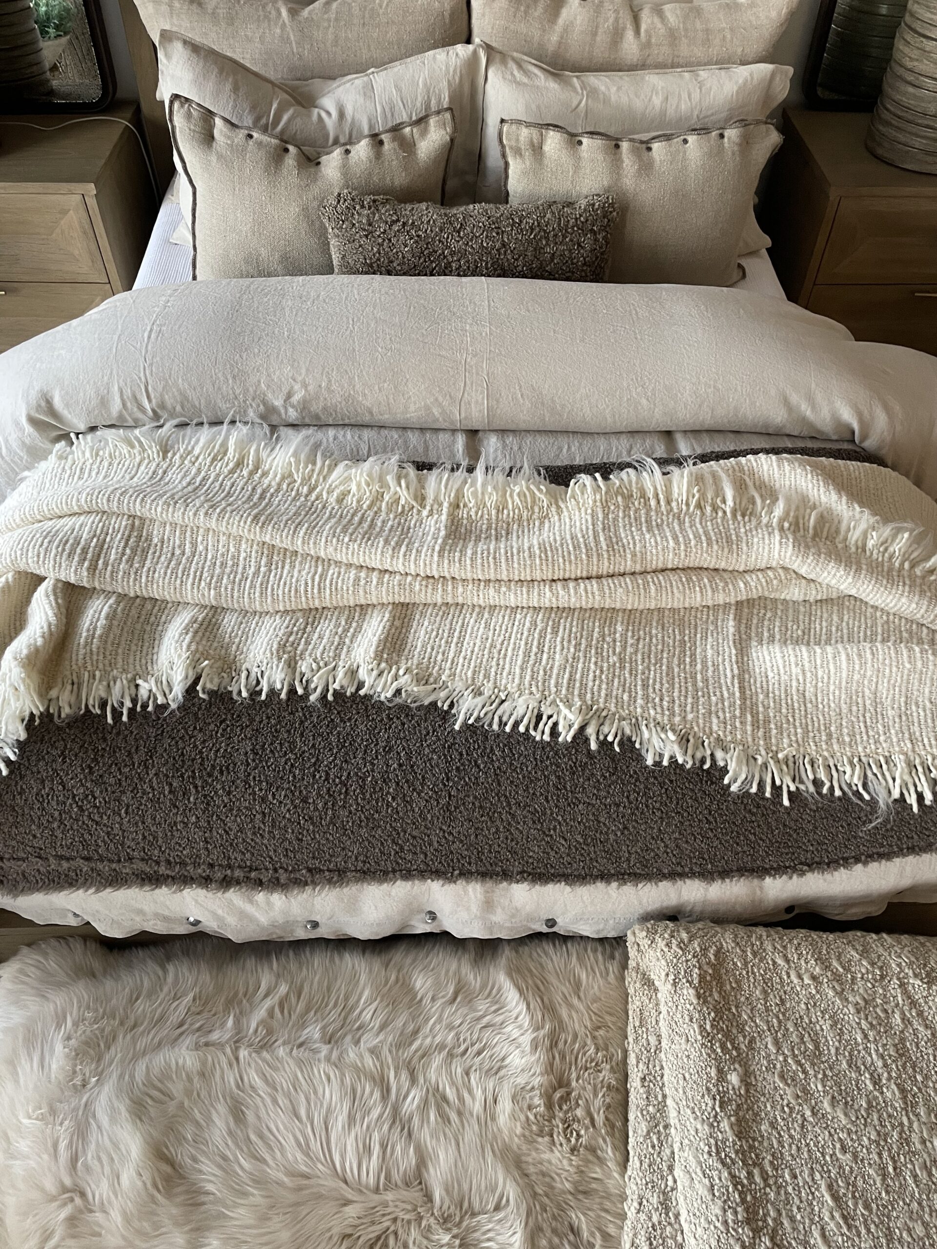 Sandra Throw in Cream co.10 bloomhomeinc