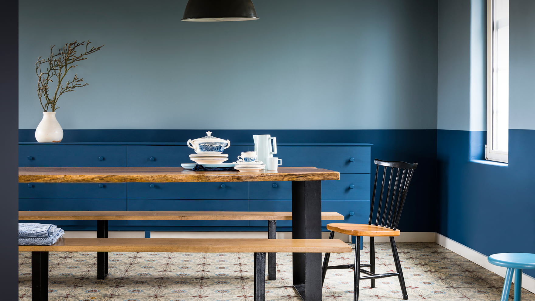 New interior trend denim drift Bloomifique