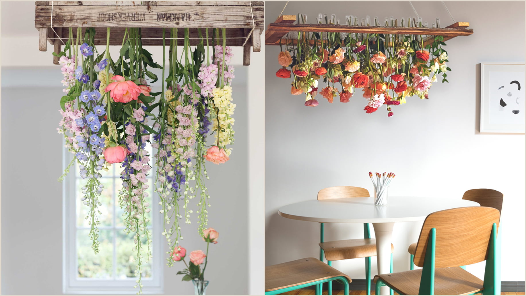 Raining flowers above your dining table Bloomifique