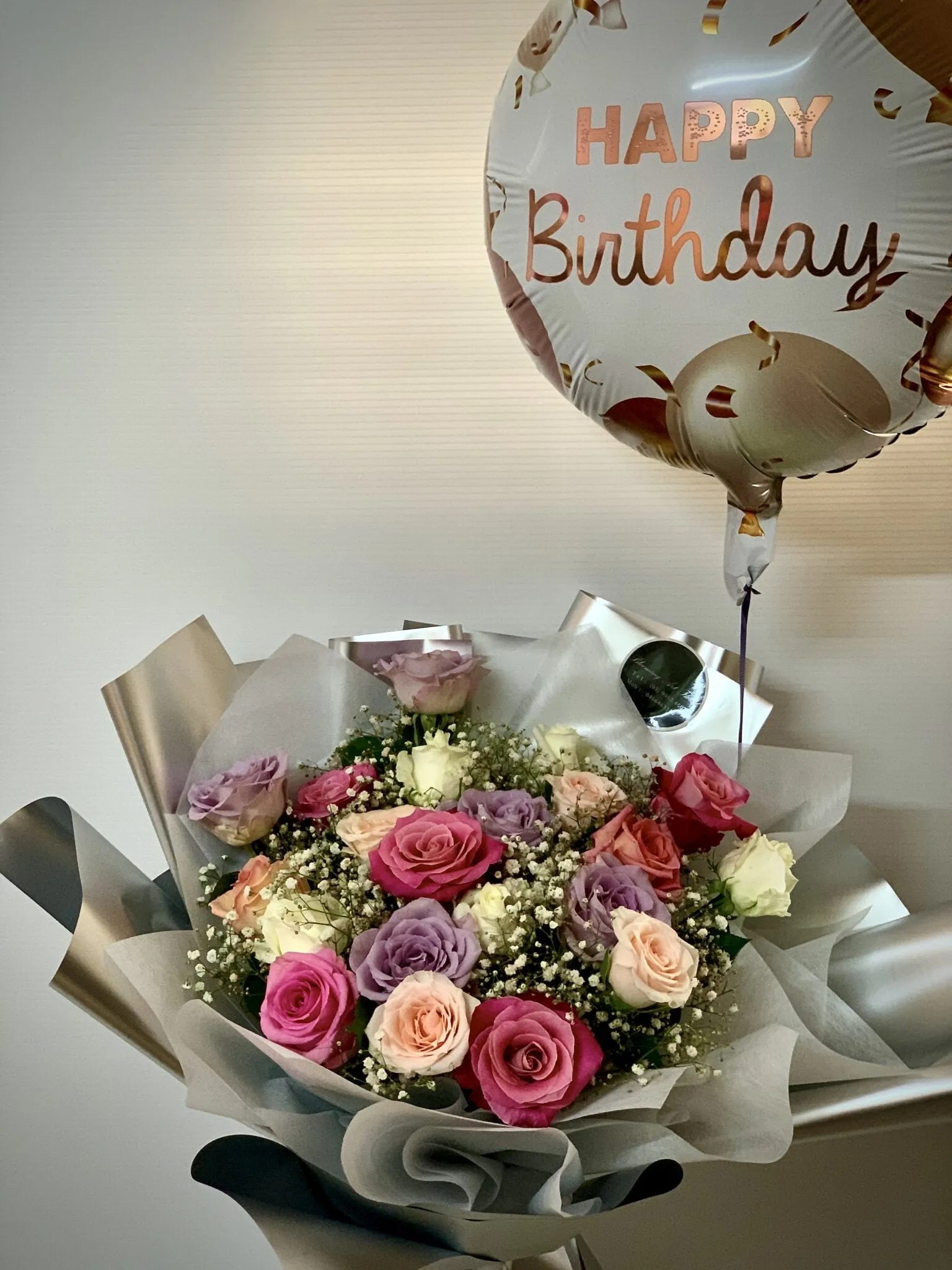 Stunning Mixed Colour Roses Bouquet Blooming Art Florist Melbourne