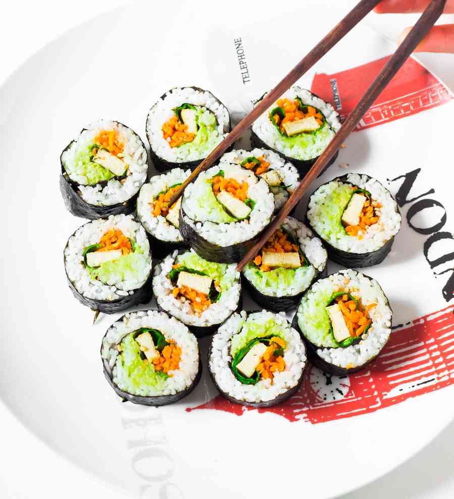 Easy Vegan Sushi Rolls GlutenFree Blooming Nolwenn