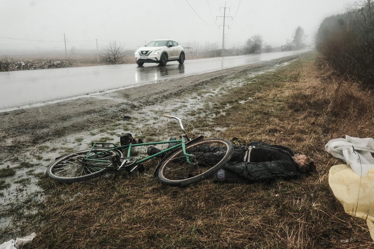 Dispatches from Ukraine The man with the bike; Warning Graphic The