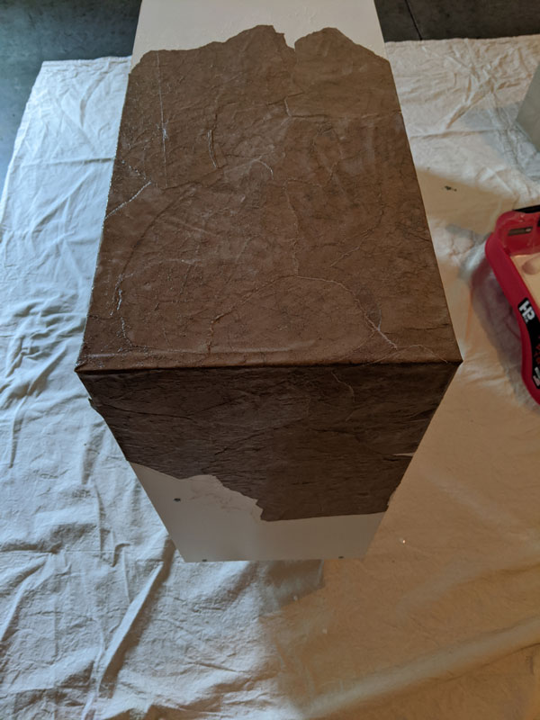 How to Decoupage Laminate Furniture With Brown Paper Bags Bloom in