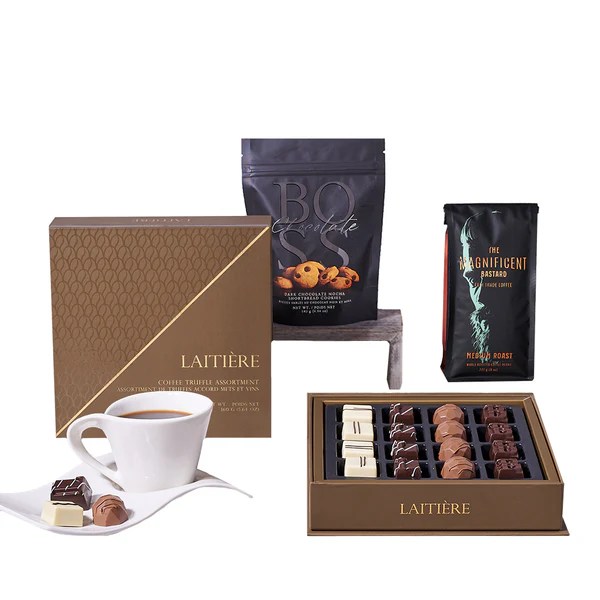 Café & Chocolate Gift Set coffee gift baskets Blooms Canada delivery