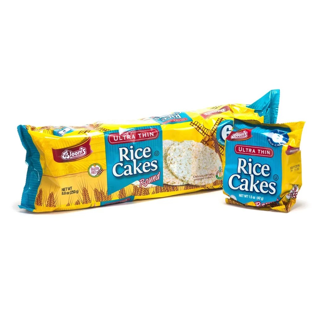 Ultra Thin Rice Cake Round Plain 6 Pk / 6 pc Bloom's Kosher