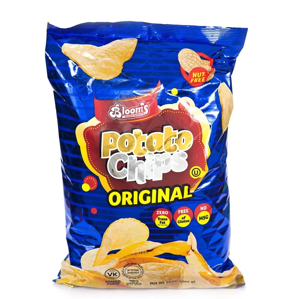 14 oz Potato Chips Regular Bloom's Kosher