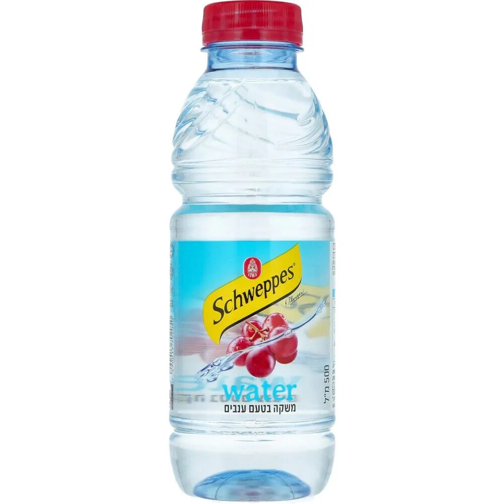 Small Schweppes Grape Flavored Water Bloom's Kosher