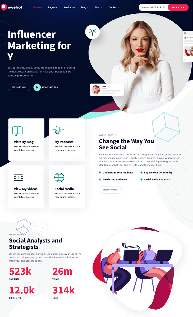 30+ Best Marketing Agency WordPress Themes of 2024