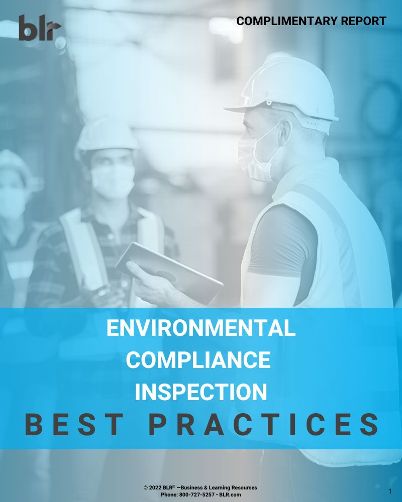 Environmental compliance inspection best practices BLR