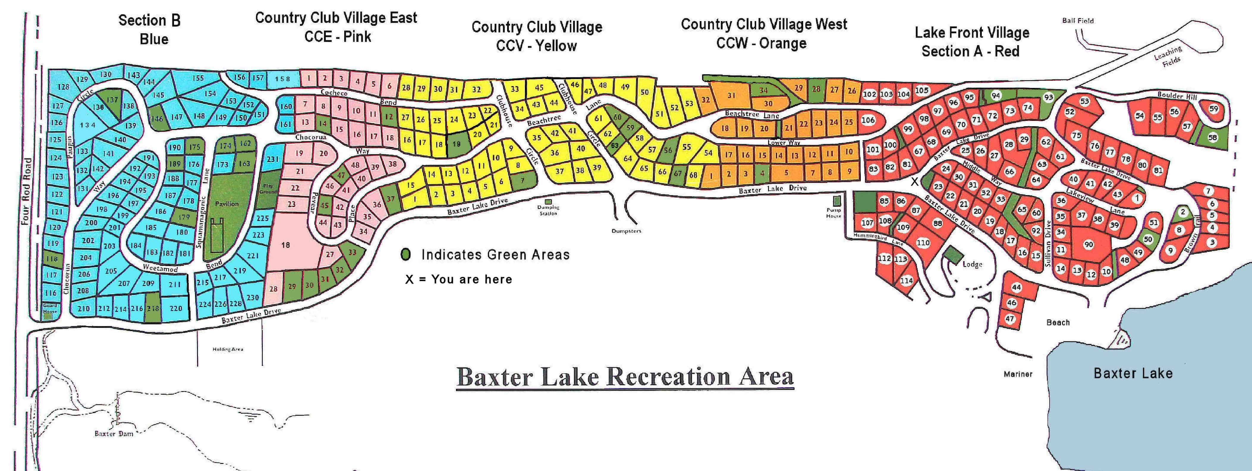 Campground Maps Baxter Lake Recreation Area Association