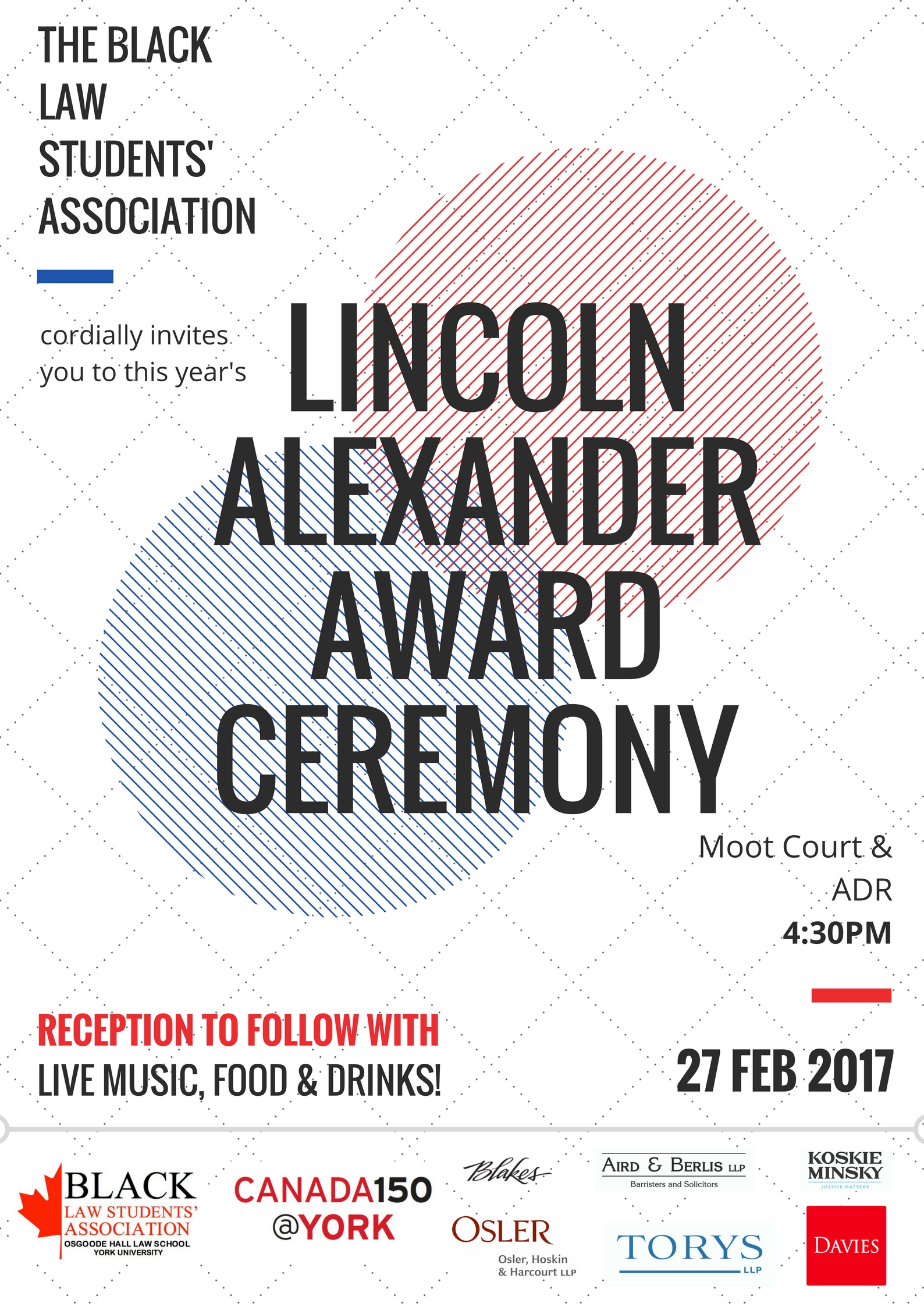 Lincoln Alexander Award Ceremony & Reception Black Law Students