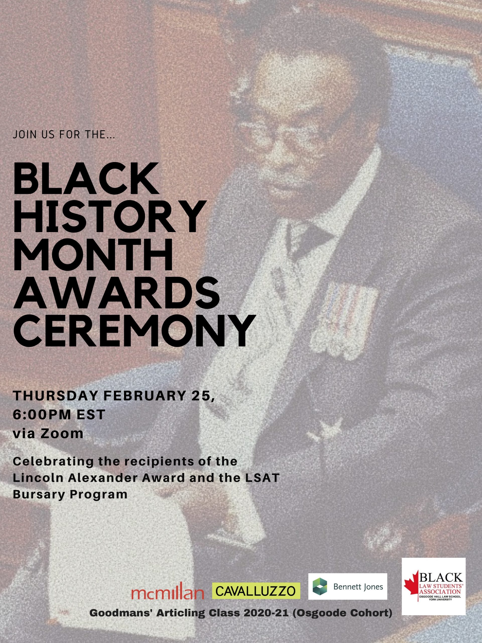 Lincoln Alexander Award Black Law Students Association