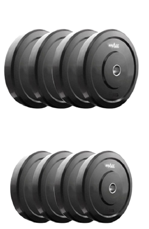 KRAZY RUBBER WEIGHT LIFTING PLATES 5 KG (SET OF 2PC.) 2.5 KG EACH)