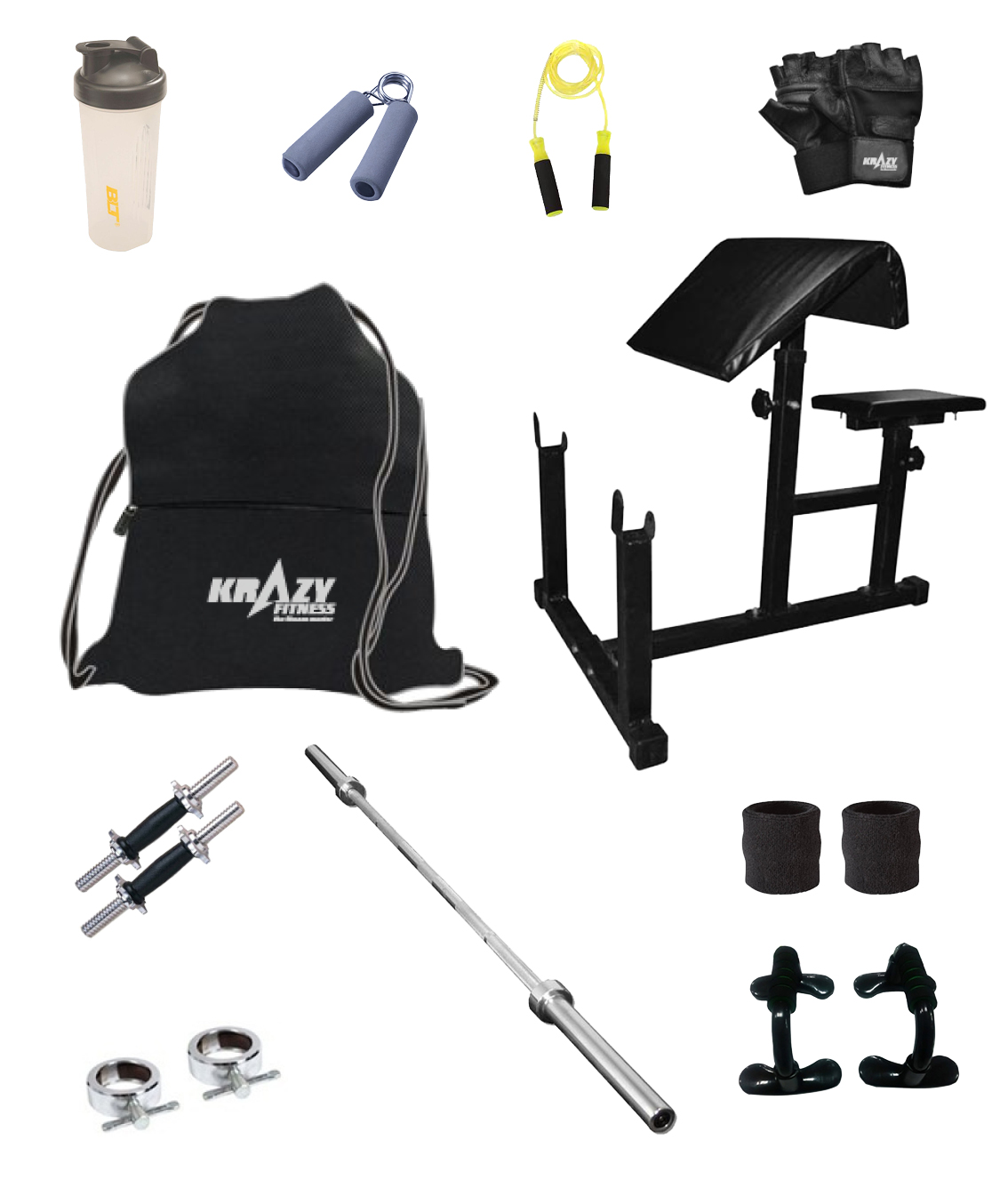 Krazy 8 kg home gym set Hammer blt