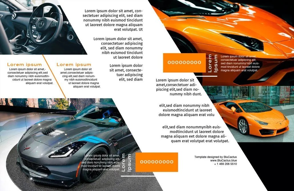 Luxury Automotive Brochure Template BluCactus USA