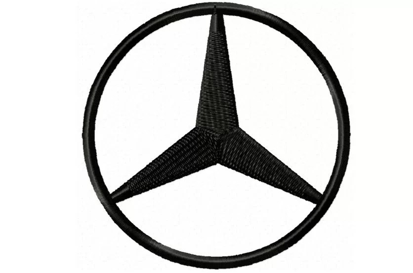 Mercedes Benz Embroidery Logo ⋆ Multi colour option Blu Cat Red Dog