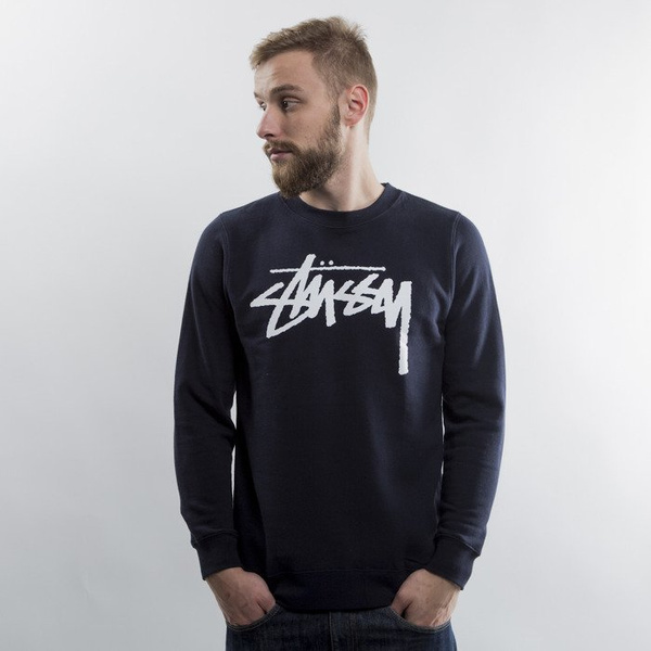 Stussy crewneck Stock Crew navy