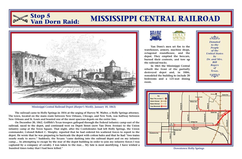 The Holly Springs Raid Interpretive Project Blue and Gray Education