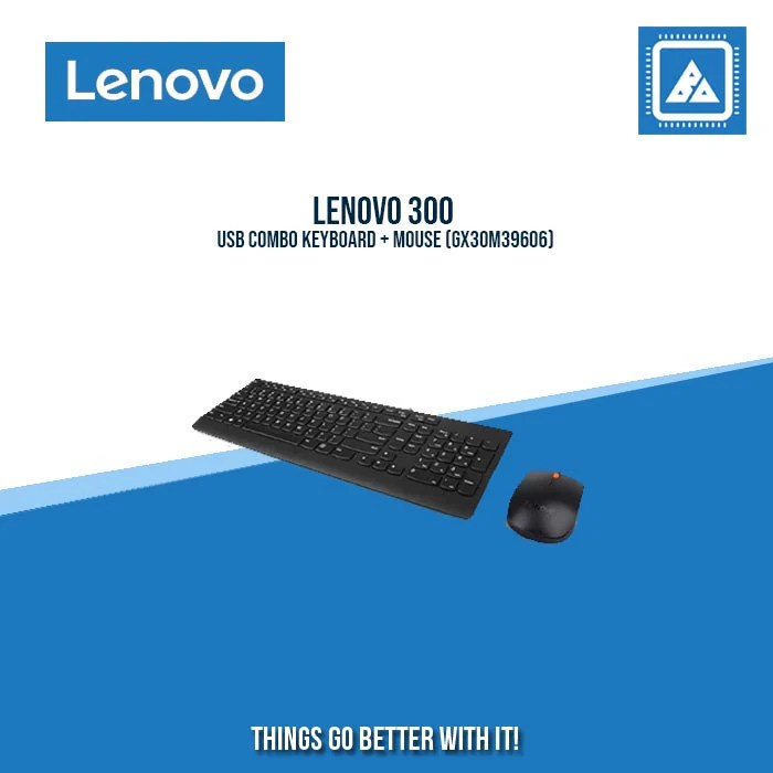 LENOVO 300 USB COMBO KEYBOARD + MOUSE (GX30M39606) BlueArm Computer Store
