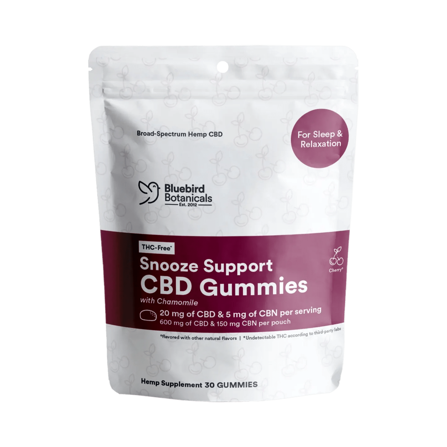 Snooze Support CBD Gummies for Sleep Bluebird Botanicals