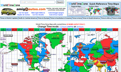 Show Me A Map Of The Time Zones 16 Useful Websites with World Clock Utilities