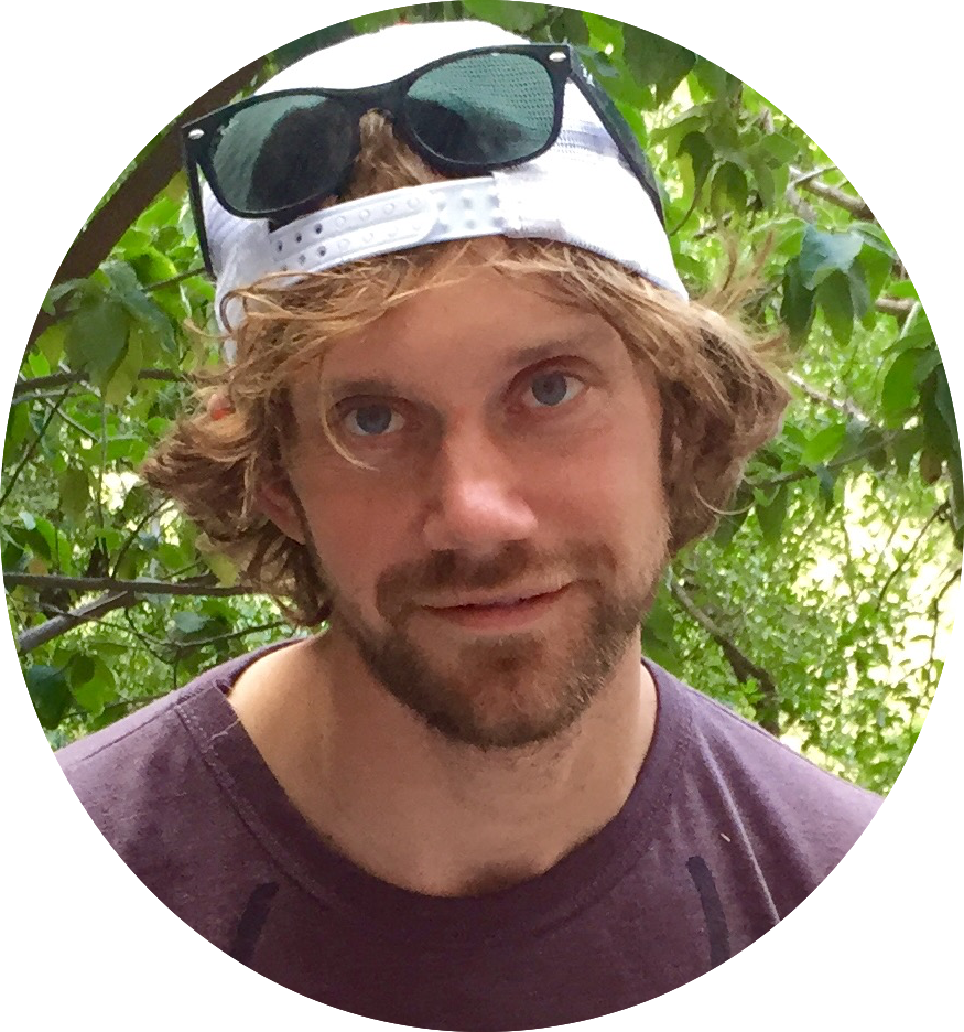 Josh hiking headshot Blue Canoe