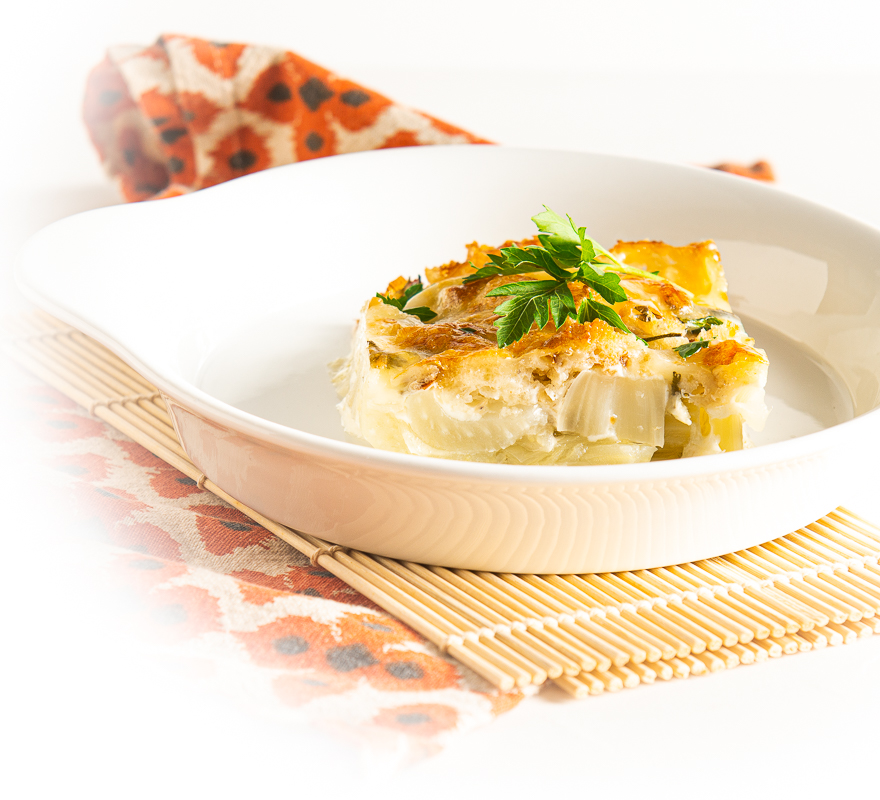 A Promethean Fennel Gratin Blue Cayenne