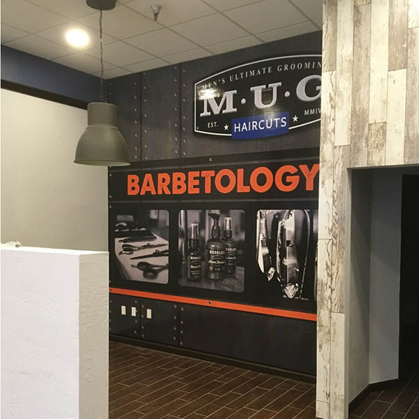 Wall Mural and Window Graphics for Tempe, AZ MUG Haircuts