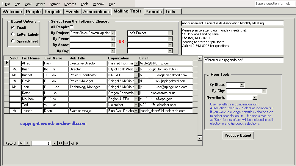 Contact Management Software Contact Template Database
