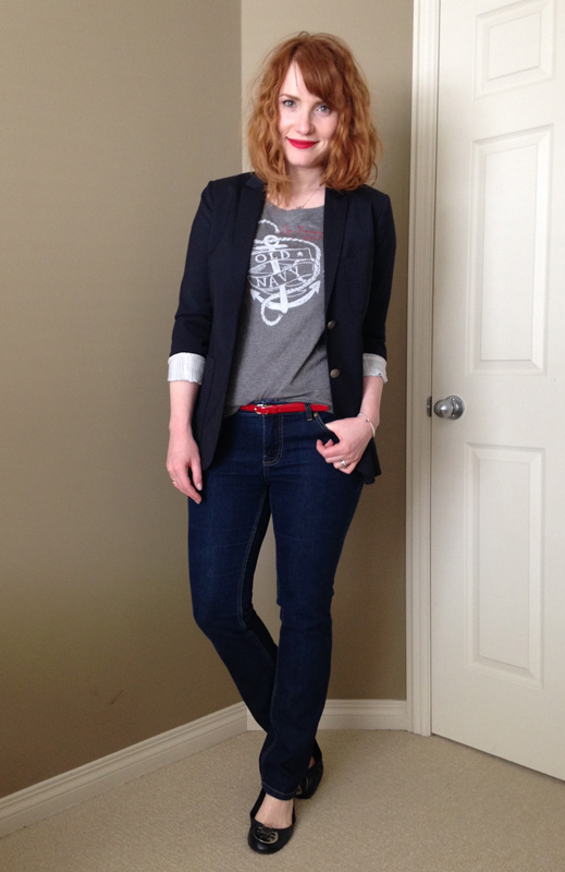 Variations on a Theme Blue Collar Red Lipstick