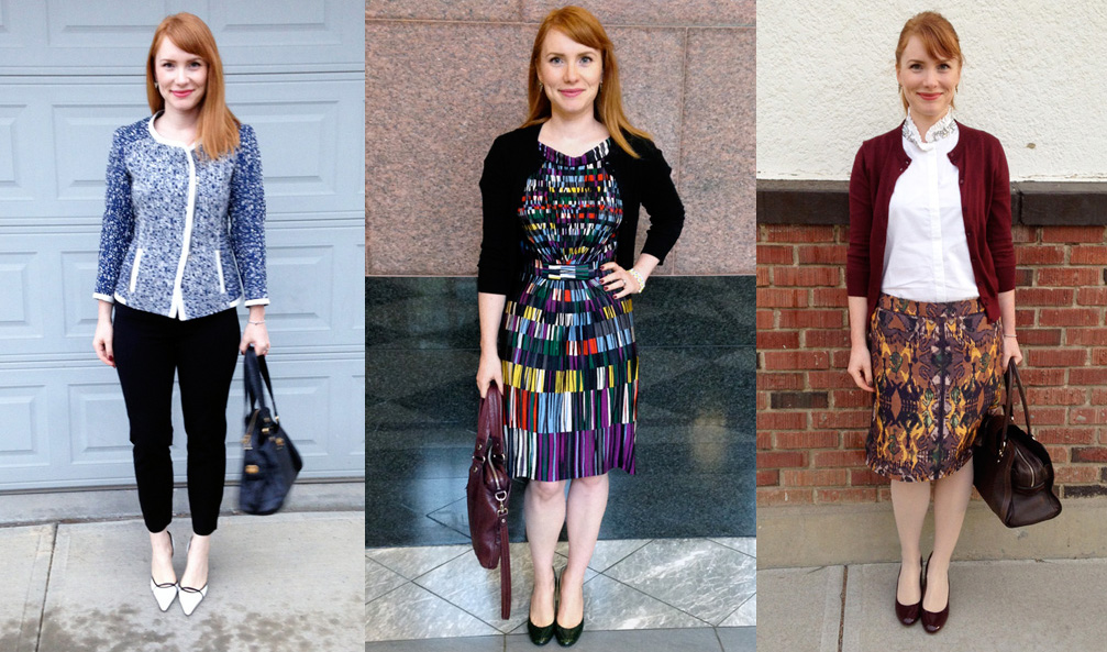 What I Wore Work Wardrobe Capsule Blue Collar Red Lipstick