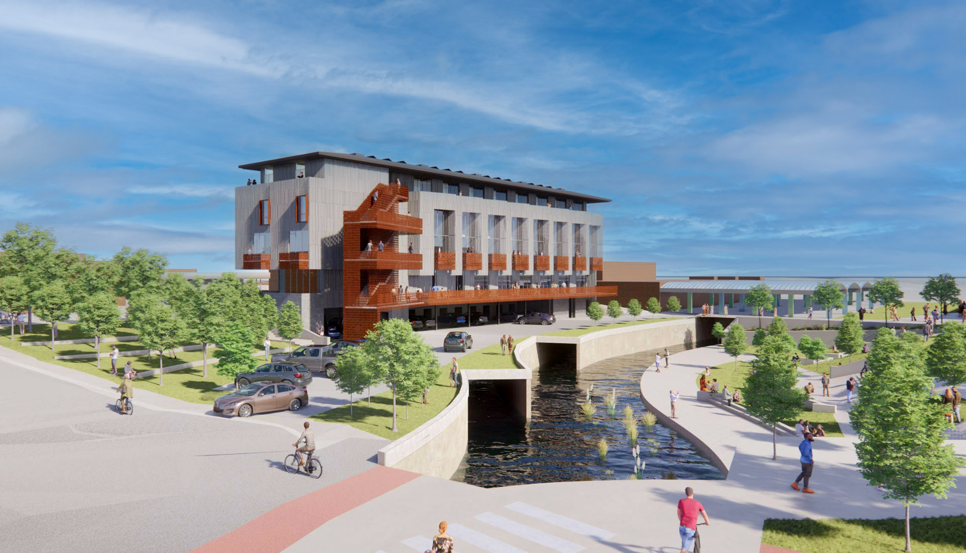 Spring Street Condos Blue Crane