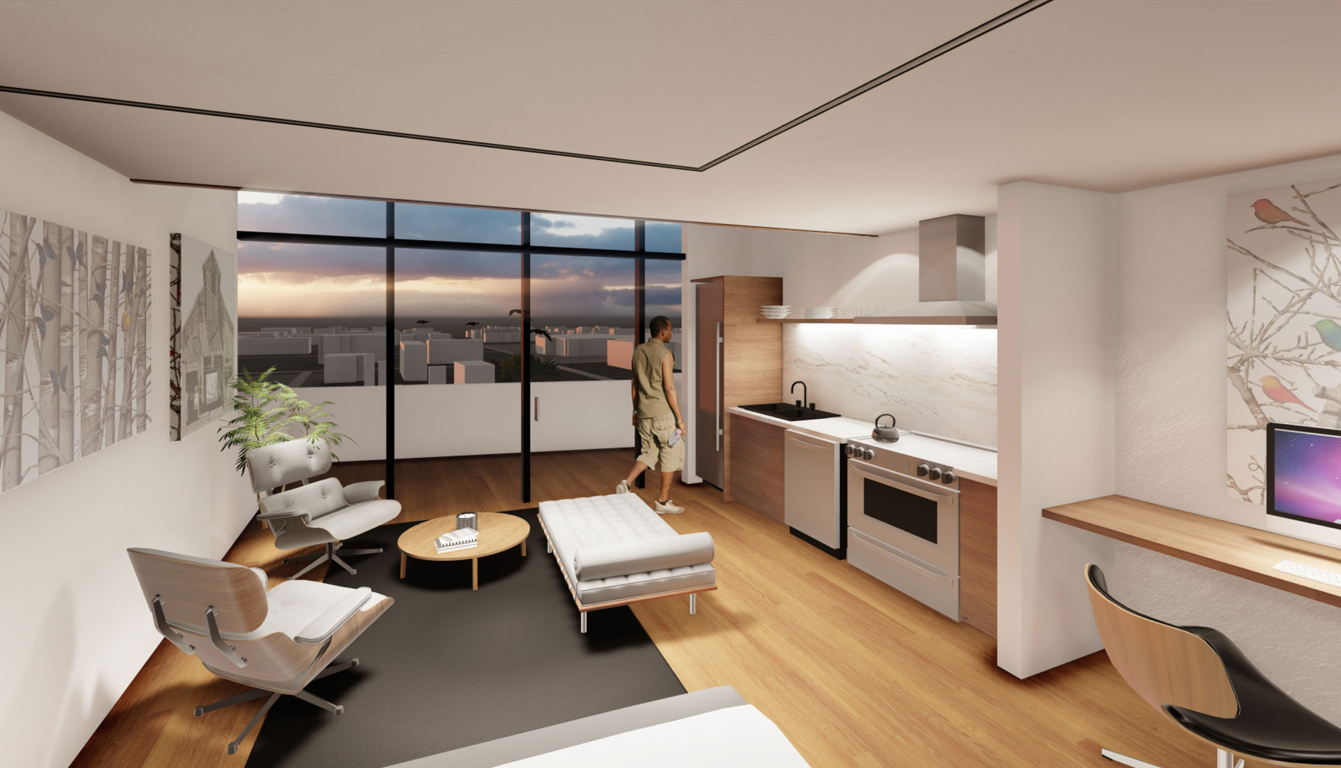 Spring Street Condos Blue Crane