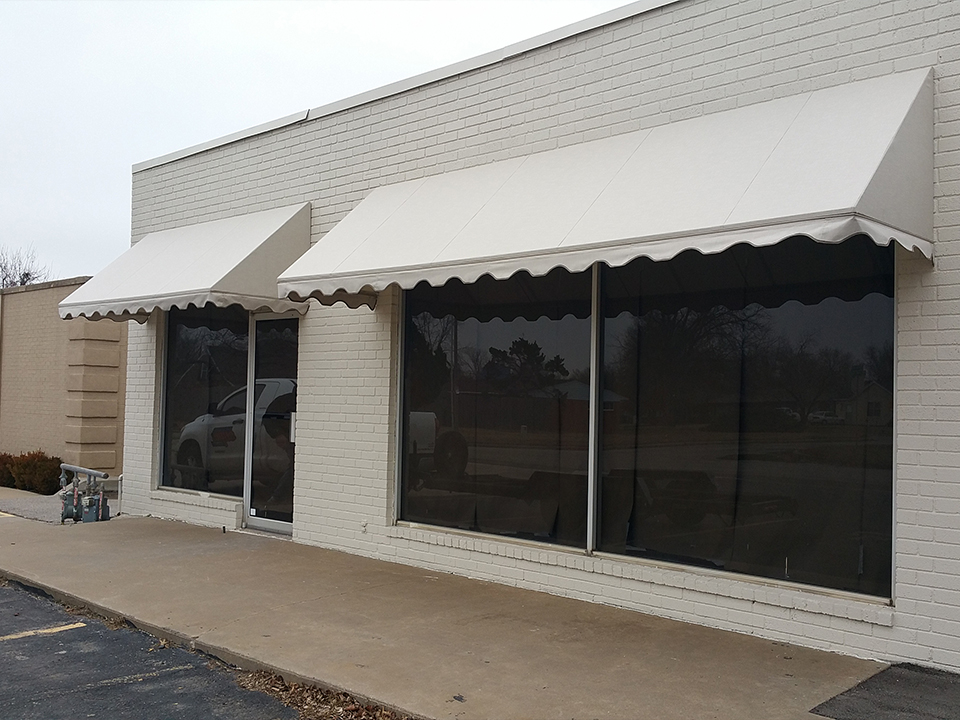 Traditional Awning Valance Blue Diamond Signs