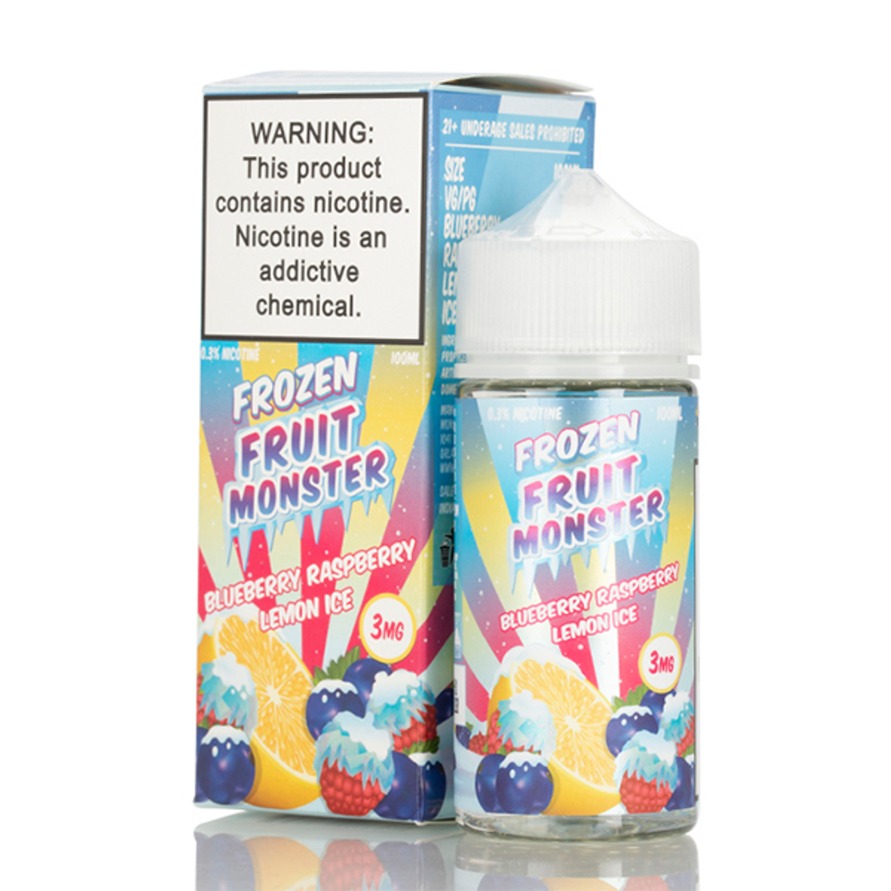 Frozen Fruit Monster 100ml Blueberry Raspberry Lemon Ice ELiquid