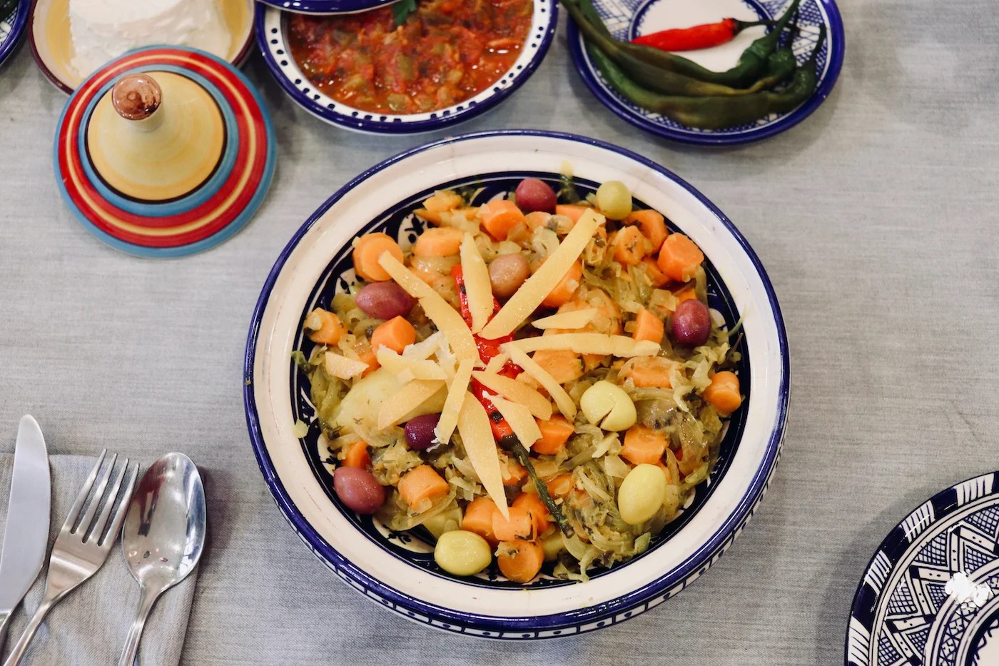 Moroccan Vegetarian Tagine Recipe Blue Door Cuisine
