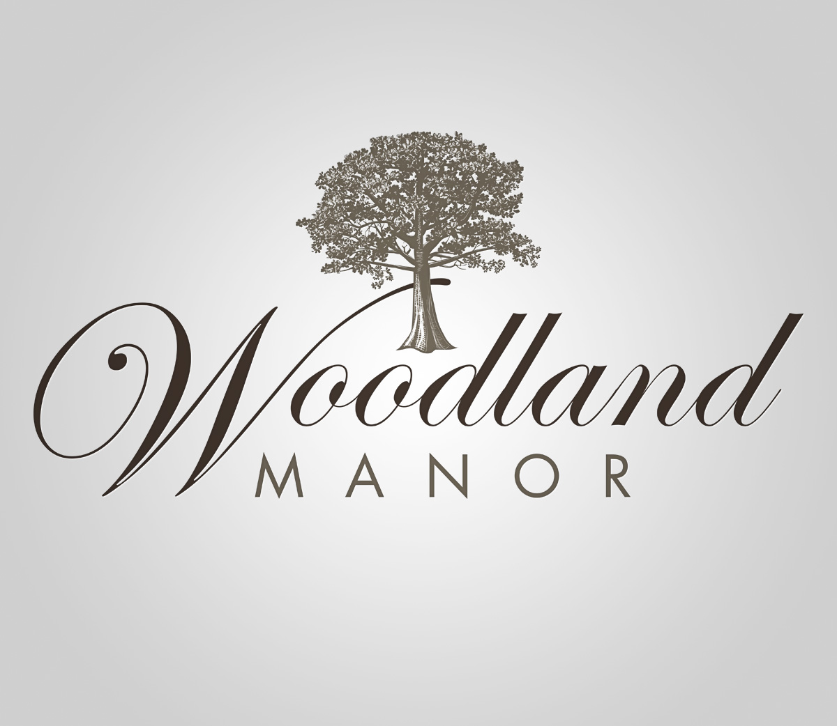 Logo Design for Woodland Manor ⋆ Blue Dozen Design, Asheville NC