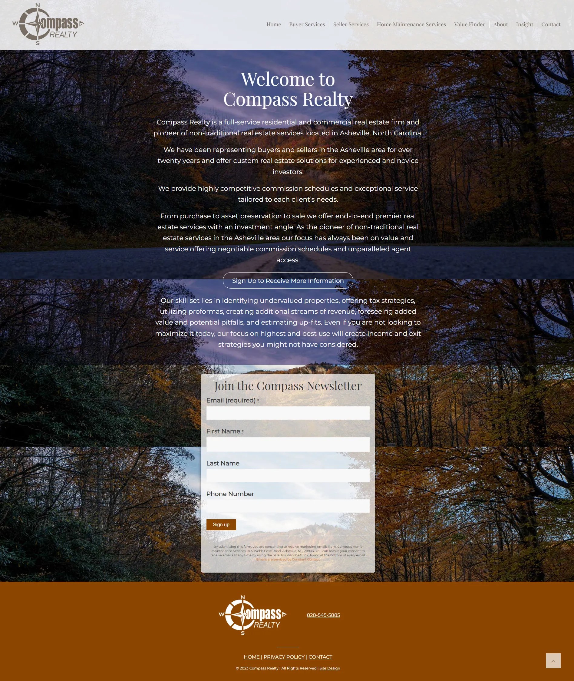 Compass Realty Asheville ⋆ Blue Dozen Design, Asheville NC