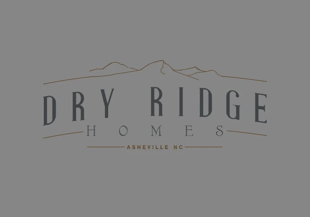 Dry Ridge Homes Logo ⋆ Blue Dozen Design, Asheville NC