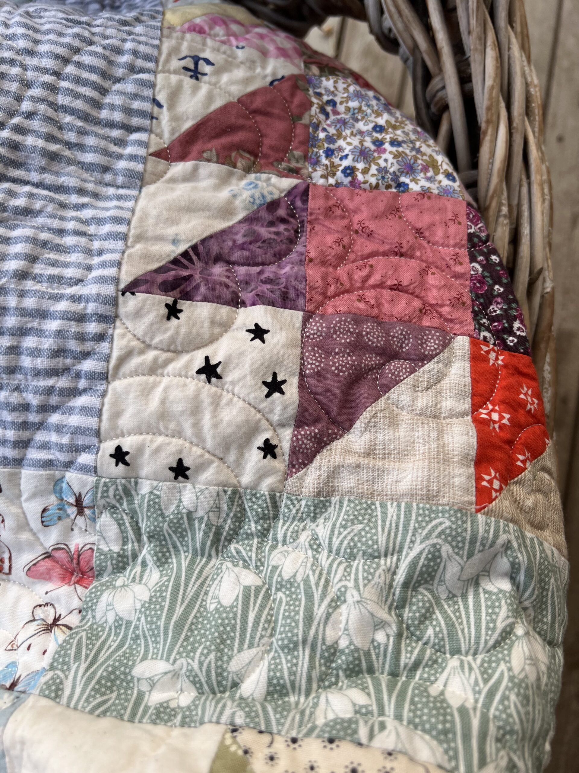 Scrappy Bearpaw Quilt