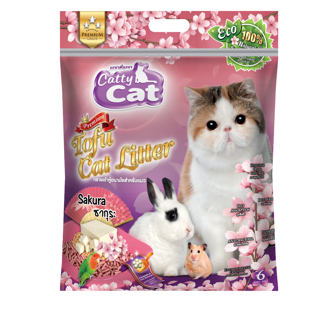 Tofu cat litter (sakura) Bluefalo Petcare