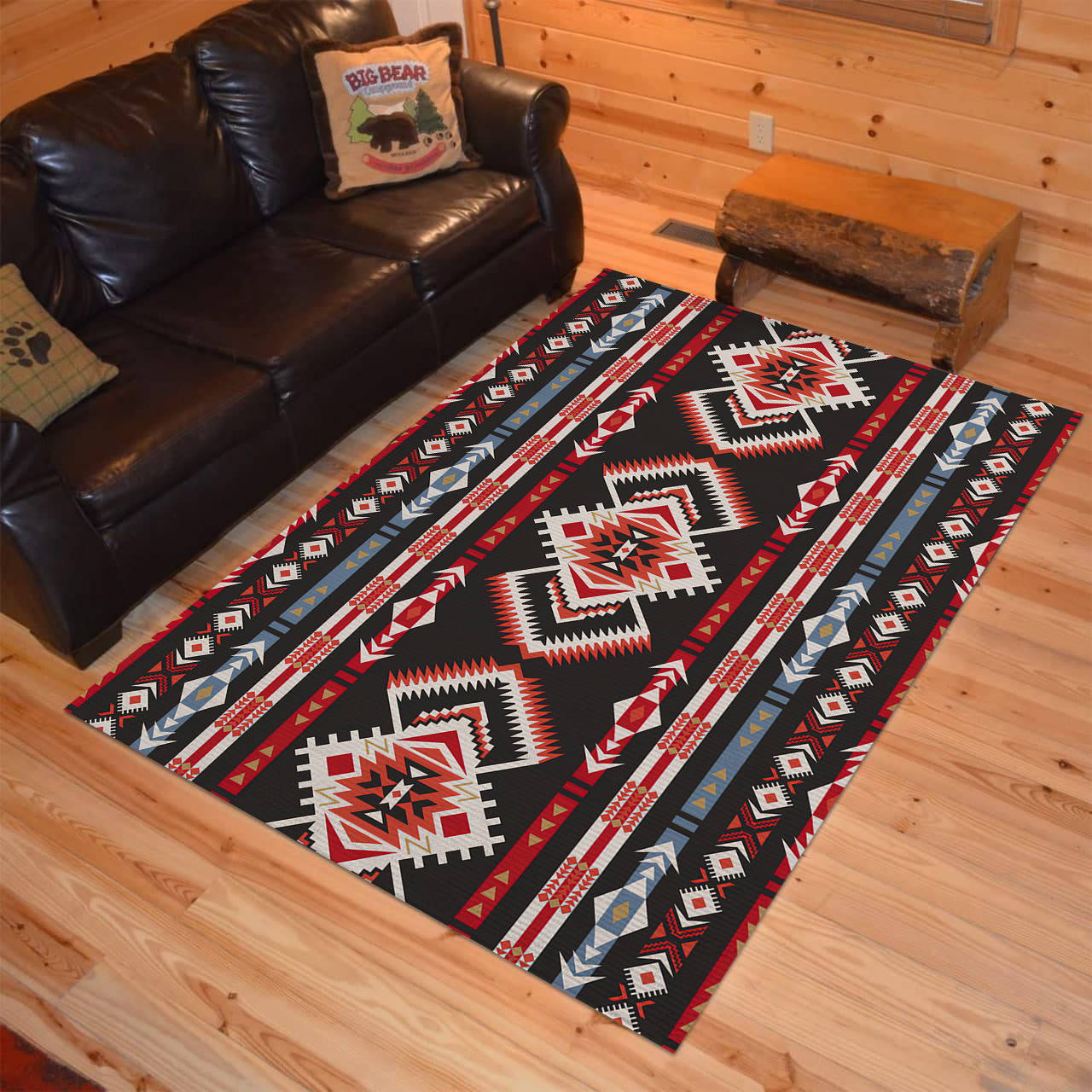 Personalized American Aztec Navajo Seamless Native American Area Rugs