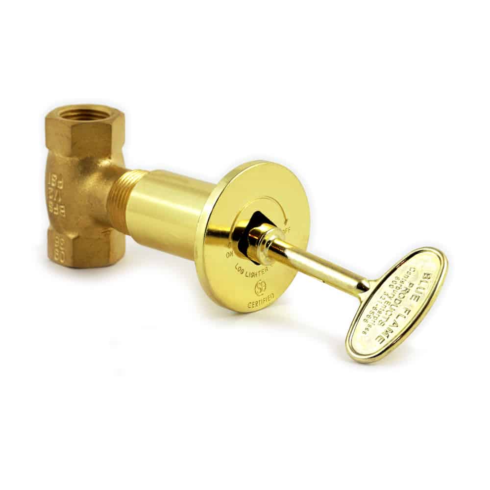 Fireplace/Fire PitBlue Flame Multifunctional Valve KitStaight1/2"Pol. Brass Blue Flame