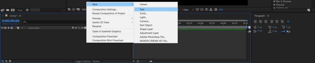 Swinging Text Animation in Adobe After Effects BlueFx