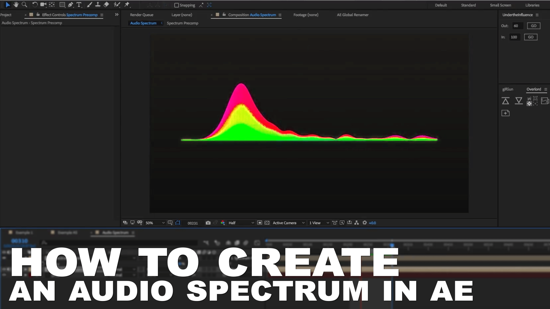 How To Create An Audio Spectrum in After Effects BlueFx